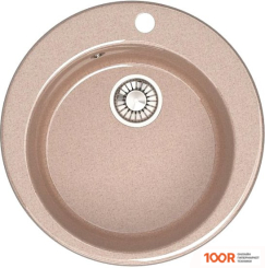 Кухонная мойка Glanz L50 (КАРАМЕЛЬ ГЛЯНЦЕВЫЙ) (361082)