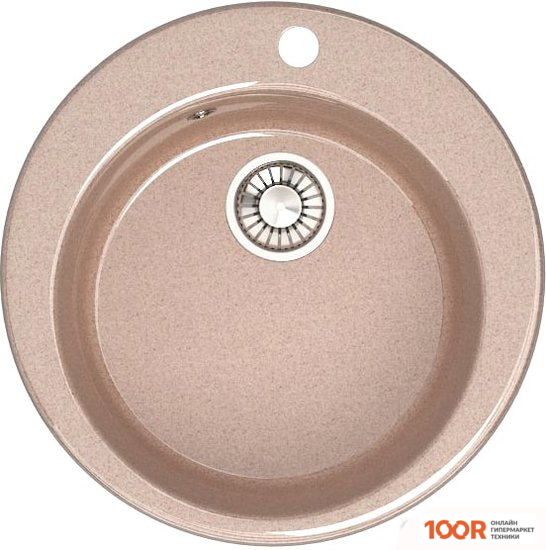 Кухонная мойка Glanz L50 (КАРАМЕЛЬ ГЛЯНЦЕВЫЙ) (361082)