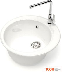 Кухонная мойка Glanz L50 (БЕЛЫЙ ГЛЯНЦЕВЫЙ) (361081)