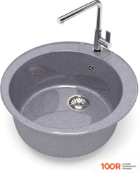 Кухонная мойка Glanz L5 (ТЕМНО-СЕРЫЙ ГЛЯНЦЕВЫЙ) (361076)