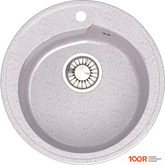Кухонная мойка Glanz L4 (СВЕТЛО-СЕРЫЙ ГЛЯНЦЕВЫЙ) (361064)