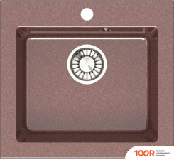Кухонная мойка Glanz L35 (ТЕРРАКОТ ГЛЯНЦЕВЫЙ) (361057)