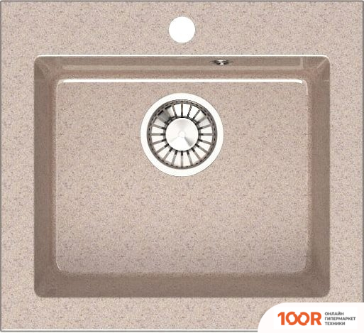 Кухонная мойка Glanz L35 (ПЕСОК ГЛЯНЦЕВЫЙ) (361053)