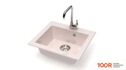 Кухонная мойка Glanz L35 (БЕЖЕВЫЙ ГЛЯНЦЕВЫЙ) (361050)