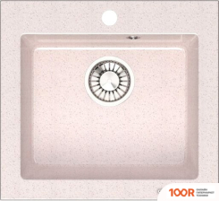 Кухонная мойка Glanz L35 (БЕЖЕВЫЙ ГЛЯНЦЕВЫЙ) (361050)