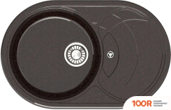 Кухонная мойка Glanz L33 (ЦАРСКИЙ ЯНТАРЬ ГЛЯНЦЕВЫЙ) (361048)