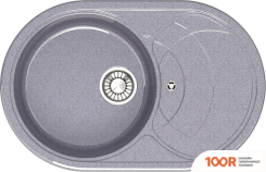 Кухонная мойка Glanz L33 (ТЕМНО-СЕРЫЙ ГЛЯНЦЕВЫЙ) (361046)