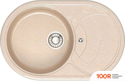 Кухонная мойка Glanz L33 (СЛОНОВАЯ КОСТЬ ГЛЯНЦЕВЫЙ) (361045)