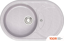 Кухонная мойка Glanz L33 (СВЕТЛО-СЕРЫЙ ГЛЯНЦЕВЫЙ) (361044)