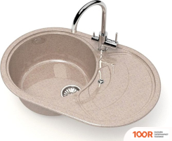 Кухонная мойка Glanz L33 (ПЕСОК ГЛЯНЦЕВЫЙ) (361043)