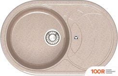 Кухонная мойка Glanz L33 (ПЕСОК ГЛЯНЦЕВЫЙ) (361043)