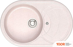 Кухонная мойка Glanz L33 (БЕЖЕВЫЙ ГЛЯНЦЕВЫЙ) (361040)