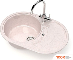 Кухонная мойка Glanz L33 (БЕЖЕВЫЙ ГЛЯНЦЕВЫЙ) (361040)