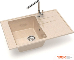Кухонная мойка Glanz L32 (СЛОНОВАЯ КОСТЬ ГЛЯНЦЕВЫЙ) (361035)