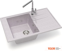 Кухонная мойка Glanz L32 (СВЕТЛО-СЕРЫЙ ГЛЯНЦЕВЫЙ) (361034)