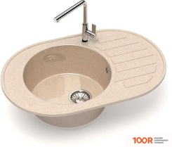 Кухонная мойка Glanz L31 (СЛОНОВАЯ КОСТЬ ГЛЯНЦЕВЫЙ) (361025)