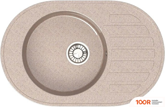 Кухонная мойка Glanz L31 (ПЕСОК ГЛЯНЦЕВЫЙ) (361023)