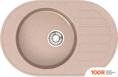 Кухонная мойка Glanz L31 (КАРАМЕЛЬ ГЛЯНЦЕВЫЙ) (361022)