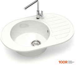 Кухонная мойка Glanz L31 (БЕЛЫЙ ГЛЯНЦЕВЫЙ) (361021)