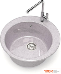 Кухонная мойка Glanz L30 (СВЕТЛО-СЕРЫЙ ГЛЯНЦЕВЫЙ) (361014)