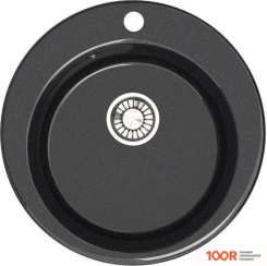 Кухонная мойка Glanz L30 (АТРАЦИТ ГЛЯНЦЕВЫЙ) (361009)