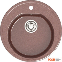 Кухонная мойка Glanz L3 (ТЕРРАКОТ ГЛЯНЦЕВЫЙ) (361007)