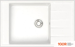 Кухонная мойка Glanz L29 (БЕЛЫЙ ГЛЯНЦЕВЫЙ) (360991)