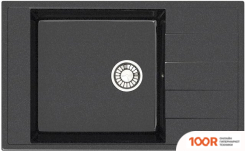 Кухонная мойка Glanz L29 (АТРАЦИТ ГЛЯНЦЕВЫЙ) (360989)