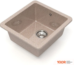 Кухонная мойка Glanz L27 (ПЕСОК ГЛЯНЦЕВЫЙ) (360983)