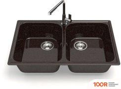 Кухонная мойка Glanz L260 (ЦАРСКИЙ ЯНТАРЬ ГЛЯНЦЕВЫЙ) (360978)