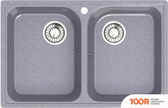 Кухонная мойка Glanz L260 (ТЕМНО-СЕРЫЙ ГЛЯНЦЕВЫЙ) (360976)