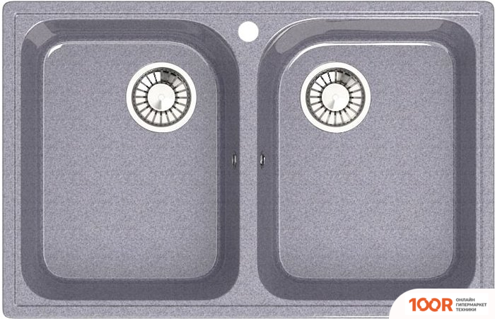 Кухонная мойка Glanz L260 (ТЕМНО-СЕРЫЙ ГЛЯНЦЕВЫЙ) (360976)