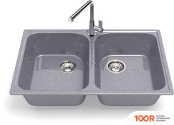 Кухонная мойка Glanz L260 (ТЕМНО-СЕРЫЙ ГЛЯНЦЕВЫЙ) (360976)