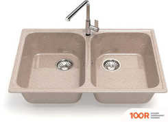 Кухонная мойка Glanz L260 (ПЕСОК ГЛЯНЦЕВЫЙ) (360973)
