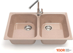 Кухонная мойка Glanz L260 (КАРАМЕЛЬ ГЛЯНЦЕВЫЙ) (360972)