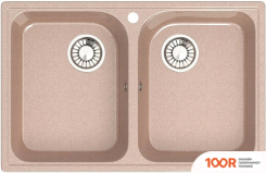 Кухонная мойка Glanz L260 (КАРАМЕЛЬ ГЛЯНЦЕВЫЙ) (360972)