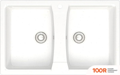 Кухонная мойка Glanz L26 (БЕЛЫЙ ГЛЯНЦЕВЫЙ) (360961)