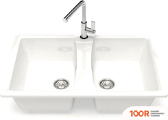 Кухонная мойка Glanz L26 (БЕЛЫЙ ГЛЯНЦЕВЫЙ) (360961)