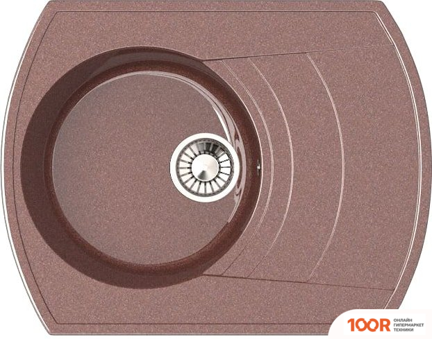 Кухонная мойка Glanz L25 (ТЕРРАКОТ ГЛЯНЦЕВЫЙ) (360957)