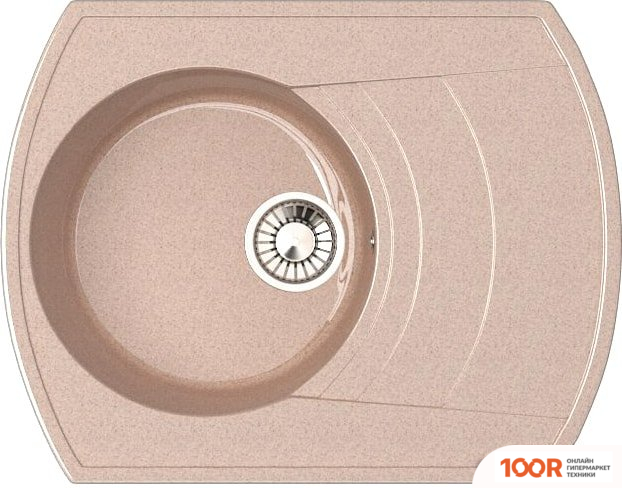 Кухонная мойка Glanz L25 (КАРАМЕЛЬ ГЛЯНЦЕВЫЙ) (360952)