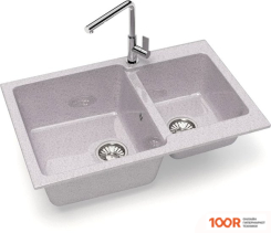 Кухонная мойка Glanz L191 (СВЕТЛО-СЕРЫЙ ГЛЯНЦЕВЫЙ) (360884)