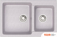 Кухонная мойка Glanz L191 (СВЕТЛО-СЕРЫЙ ГЛЯНЦЕВЫЙ) (360884)