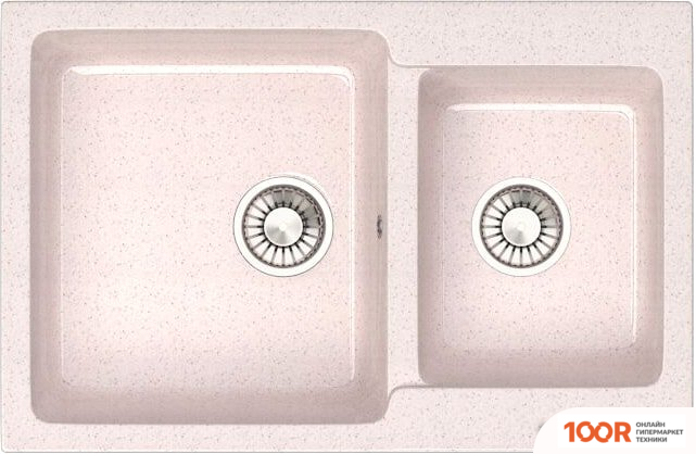 Кухонная мойка Glanz L191 (БЕЖЕВЫЙ ГЛЯНЦЕВЫЙ) (360880)