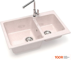 Кухонная мойка Glanz L191 (БЕЖЕВЫЙ ГЛЯНЦЕВЫЙ) (360880)