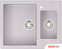 Кухонная мойка Glanz L19 (СВЕТЛО-СЕРЫЙ ГЛЯНЦЕВЫЙ) (360864)
