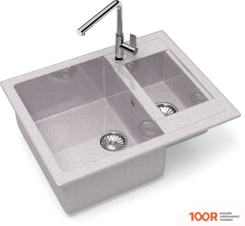 Кухонная мойка Glanz L19 (СВЕТЛО-СЕРЫЙ ГЛЯНЦЕВЫЙ) (360864)