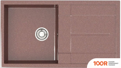 Кухонная мойка Glanz L17 (ТЕРРАКОТ ГЛЯНЦЕВЫЙ) (360857)