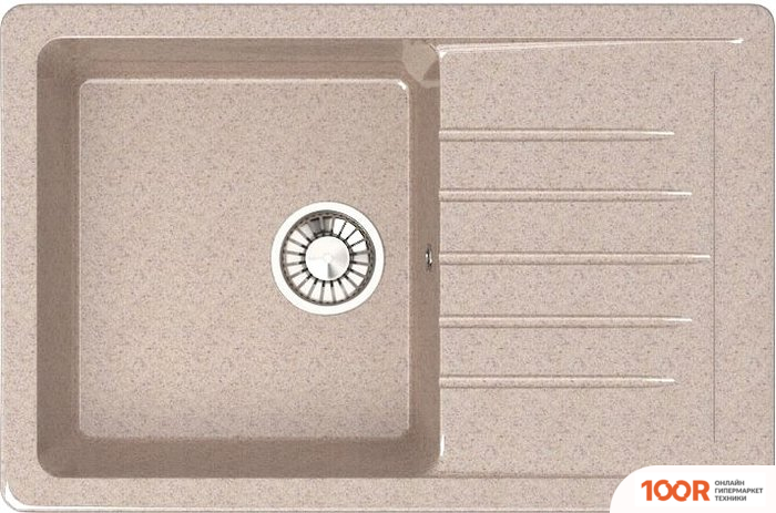 Кухонная мойка Glanz L16 (ПЕСОК ГЛЯНЦЕВЫЙ) (360833)