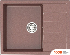 Кухонная мойка Glanz L151 (ТЕРРАКОТ ГЛЯНЦЕВЫЙ) (360827)