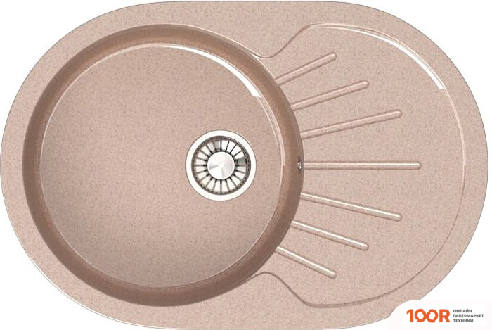 Кухонная мойка Glanz L111 (КАРАМЕЛЬ ГЛЯНЦЕВЫЙ) (360782)